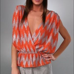 Robbi & Nikki Sequin Drape Top